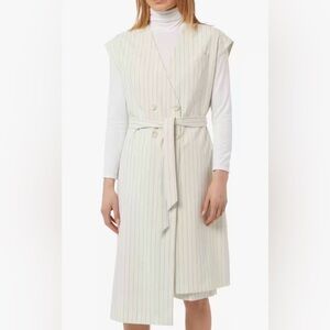 Baum und pferdgarten pinstriped double breasted dress vest size L